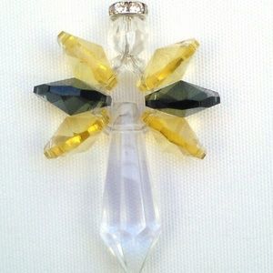 Bumble Bee Crystal Angel Rainbow Maker Suncatcher Rearview/ Window Ornaments